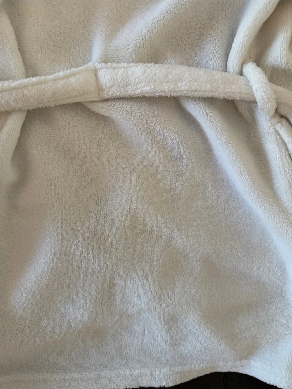 Baby Gap Gender Neutral Plush Hooded Bath Robe in Cream